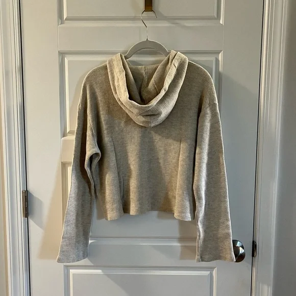 Monrow Thermal Cropped Hoodie - Picture 5 of 7